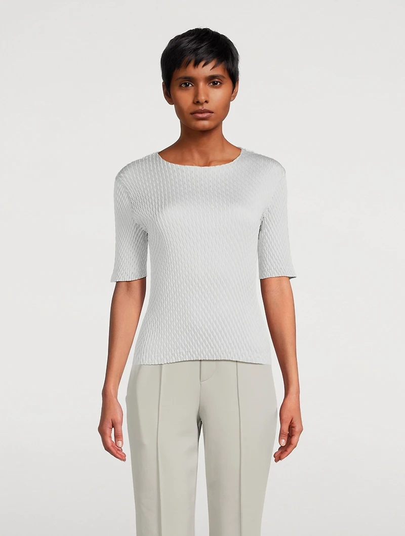 Sleek Pleats Top