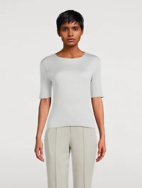 Sleek Pleats Top
