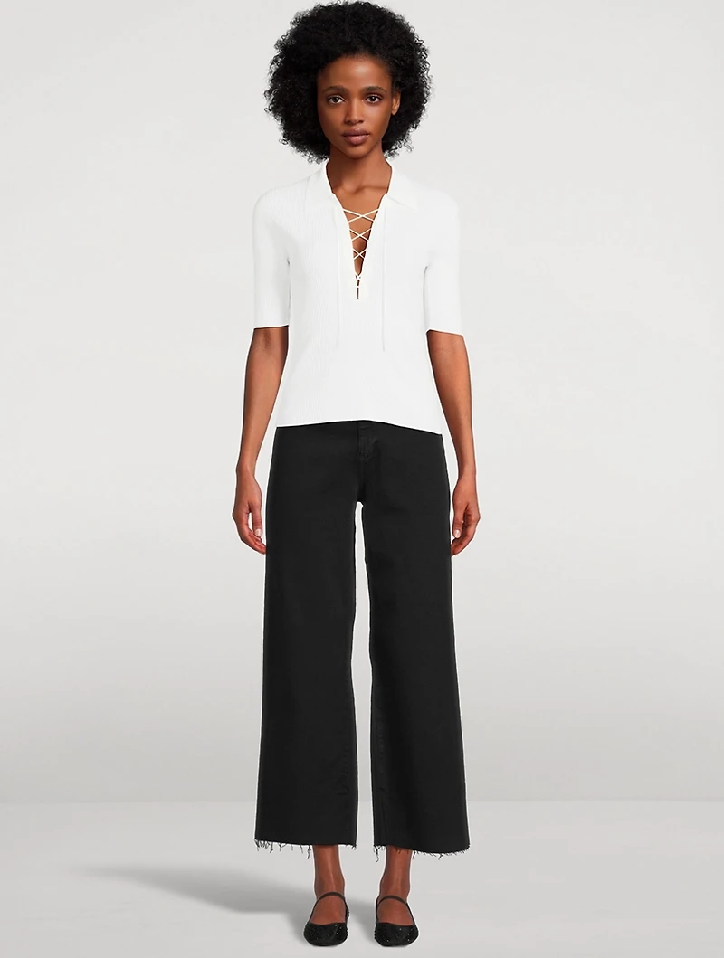 Saige Wide-Leg Crop Jeans