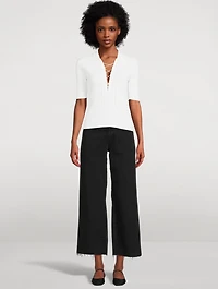 Saige Wide-Leg Crop Jeans