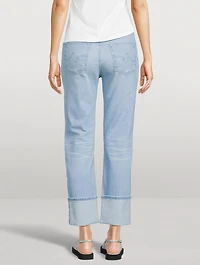 Saige Straight-Leg Crop Jeans