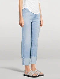 Saige Straight-Leg Crop Jeans