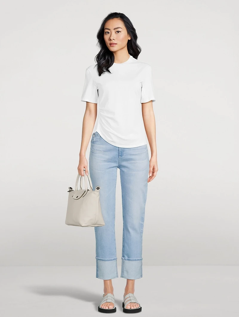 Saige Straight-Leg Crop Jeans
