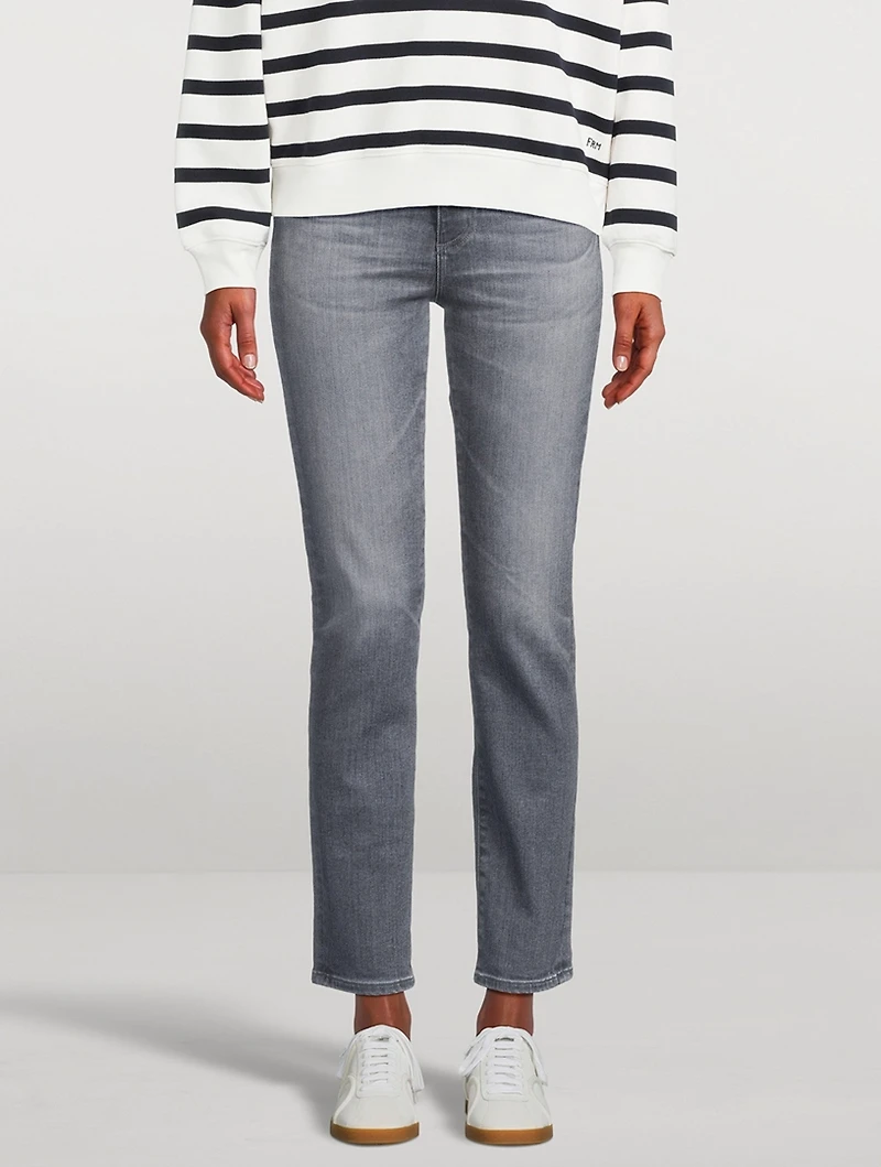 Mari High-Rise Slim Straight Jeans