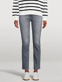Mari High-Rise Slim Straight Jeans