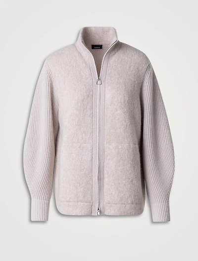 Cashmere Silk And Wool Cardigan