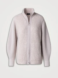Cashmere Silk And Wool Cardigan