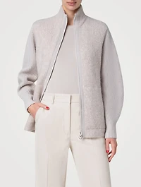 Cashmere Silk And Wool Cardigan