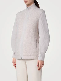 Cashmere Silk And Wool Cardigan