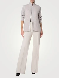 Cashmere Silk And Wool Cardigan