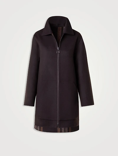 Fabiola Wool Cashmere Double-Face Reversible Coat
