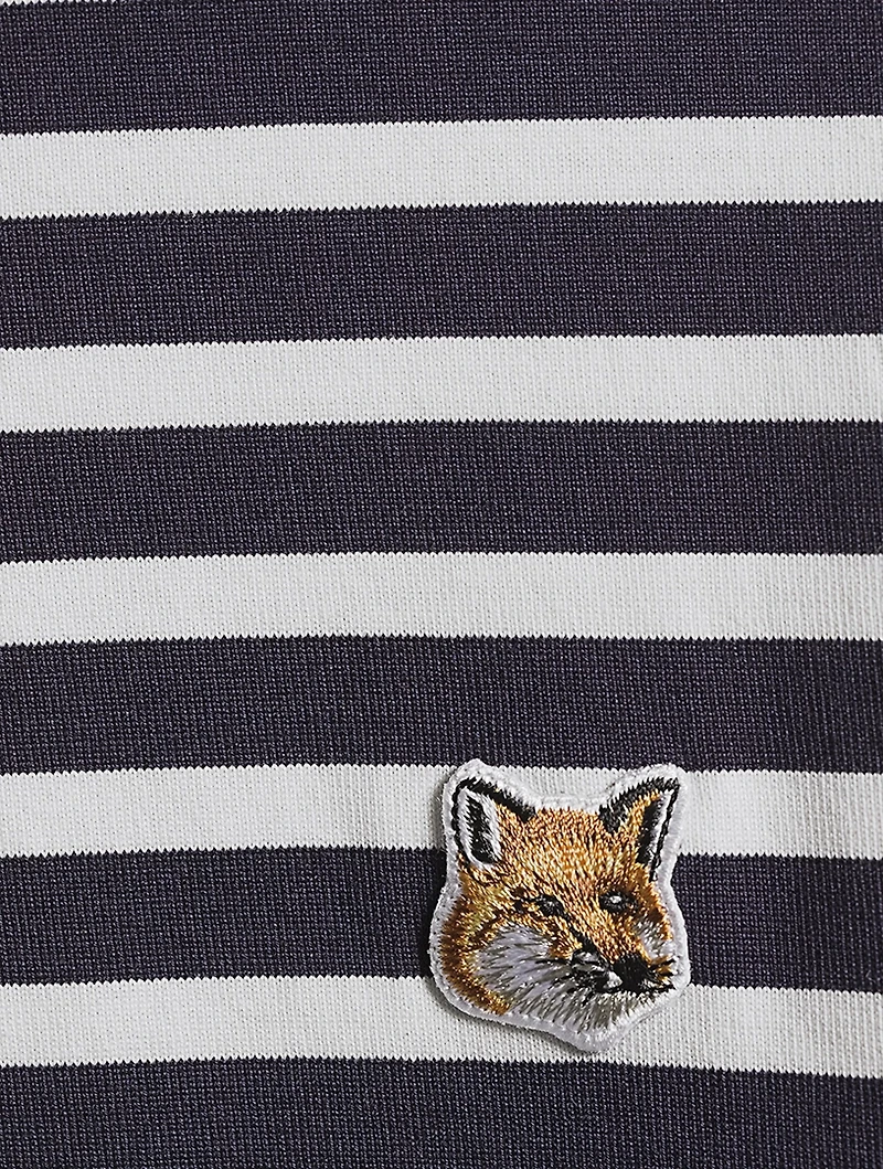 Fox Head Long-Sleeve T-Shirt Stripe Print