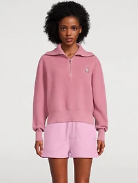 Bold Fox Head Half-Zip Sweater