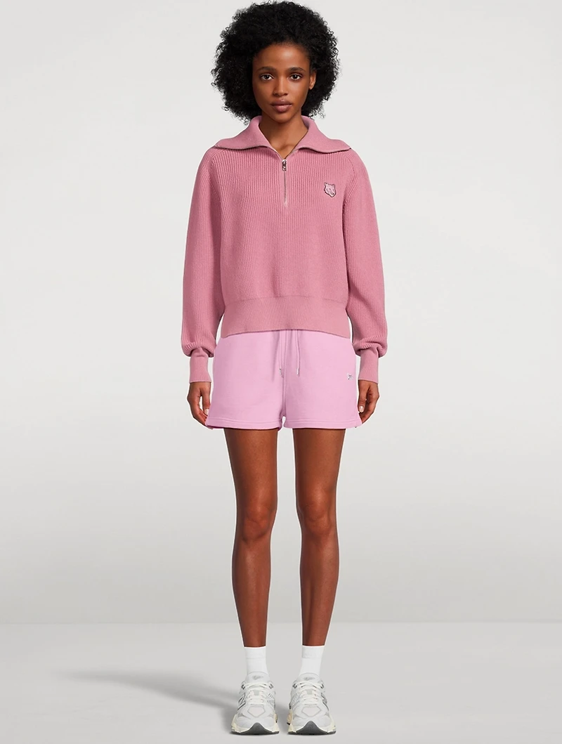 Bold Fox Head Half-Zip Sweater