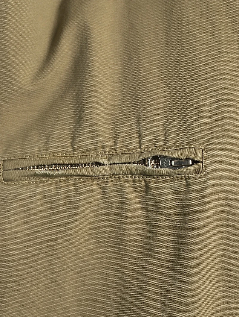 Distressed Cotton Sports Jacket