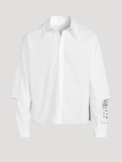 Double-Sleeve Layered Shirt