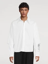 Double-Sleeve Layered Shirt