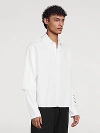 Double-Sleeve Layered Shirt