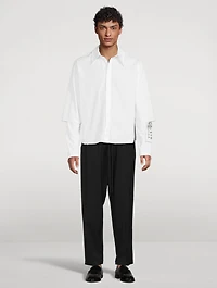 Double-Sleeve Layered Shirt