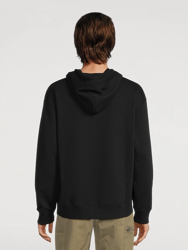 Cotton-Blend Logo Hoodie