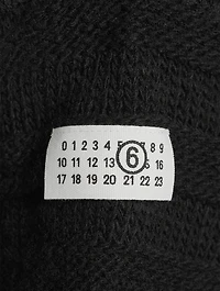 Distressed Wool-Blend Cardigan