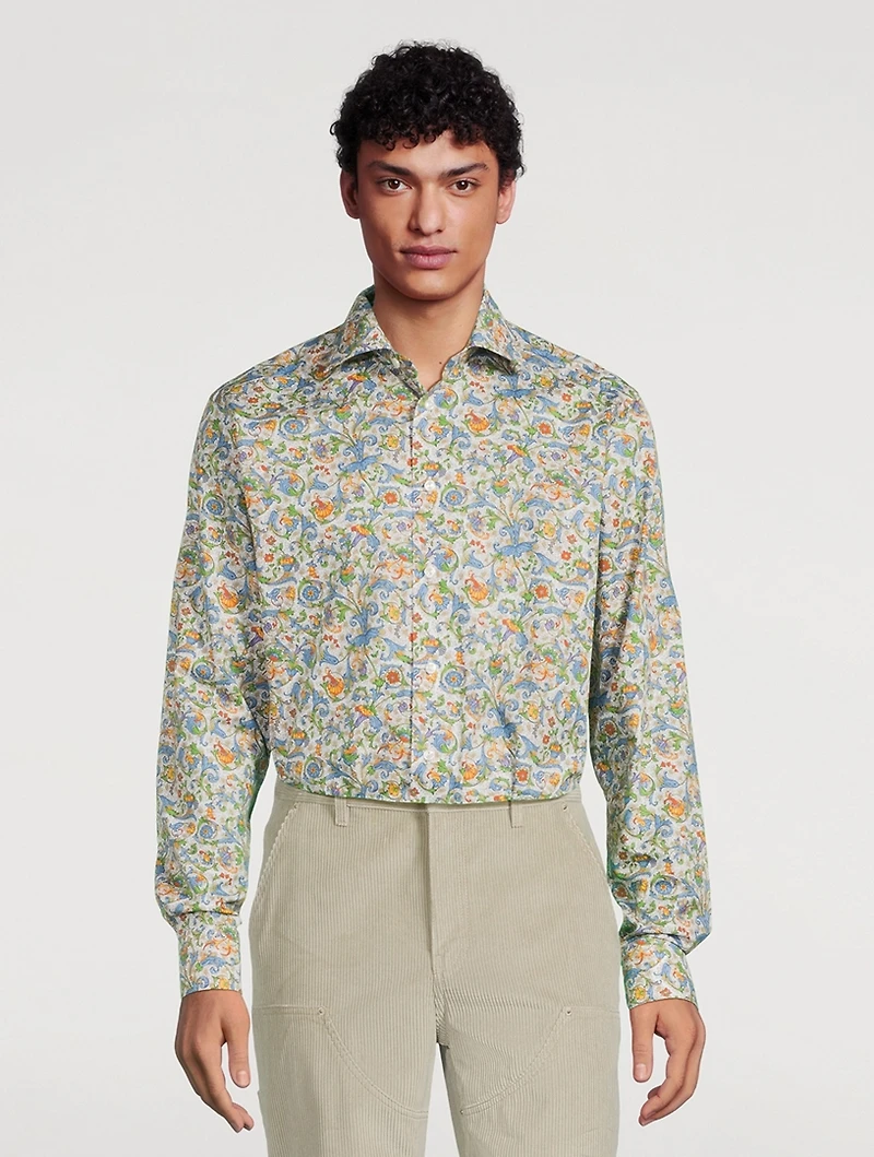 Contemporary Fit Floral Print Shirt