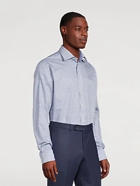 Slim Fit Micro Floral Print Shirt