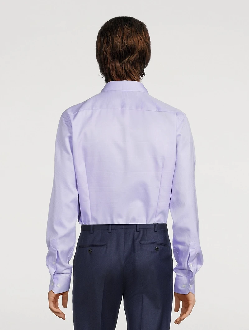 Contemporary Fit Semi Solid Twill Shirt