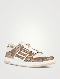 Skel Glitter Leather Sneakers