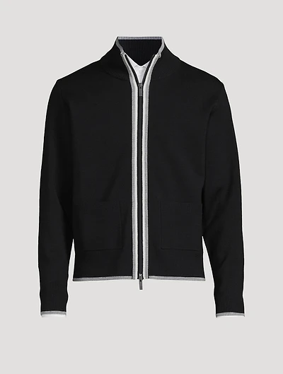 Wool Milano Stitch Cardigan