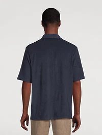 Towelling Camp Collar Shirt