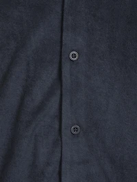 Towelling Camp Collar Shirt