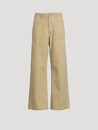 Wide-Leg Utility Trousers