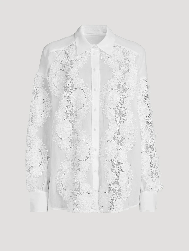 Halliday Floral Lace Shirt