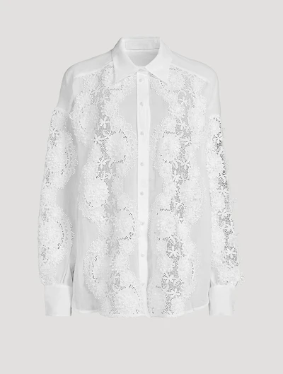 Halliday Floral Lace Shirt