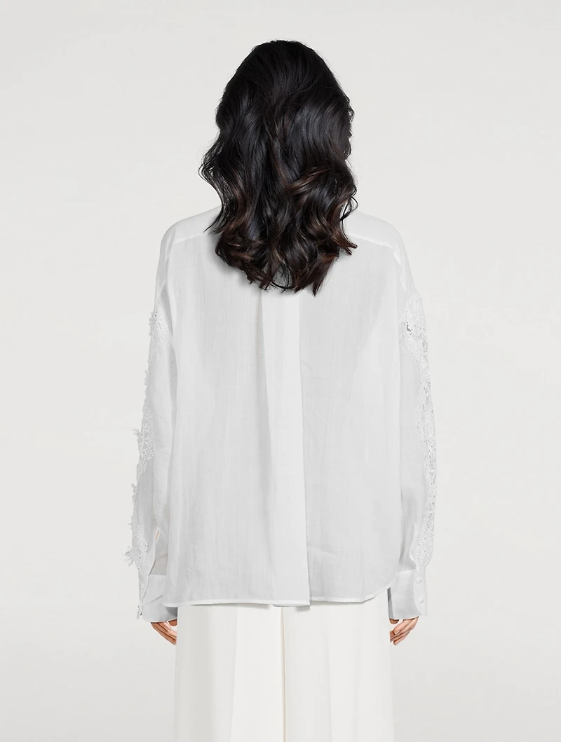 Halliday Floral Lace Shirt