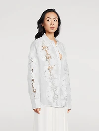 Halliday Floral Lace Shirt