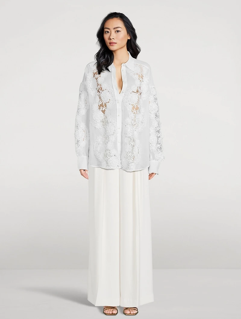Halliday Floral Lace Shirt