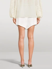 Halliday Belted Linen Shorts