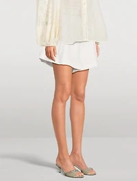 Halliday Belted Linen Shorts