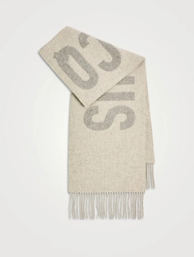 L'écharpe Jacquemus Wool Logo Scarf