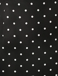 Charmeuse Pencil Skirt Polka Dot Print