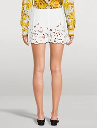 Eyelet Poplin Shorts