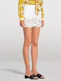Eyelet Poplin Shorts