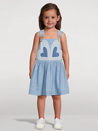 Waverly Denim Heart Overall Dress