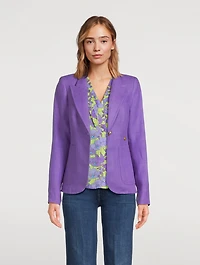 Duchess Linen Patch Pocket Blazer