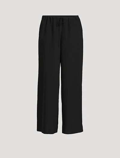 Adriel Wide-Leg Silk Trousers