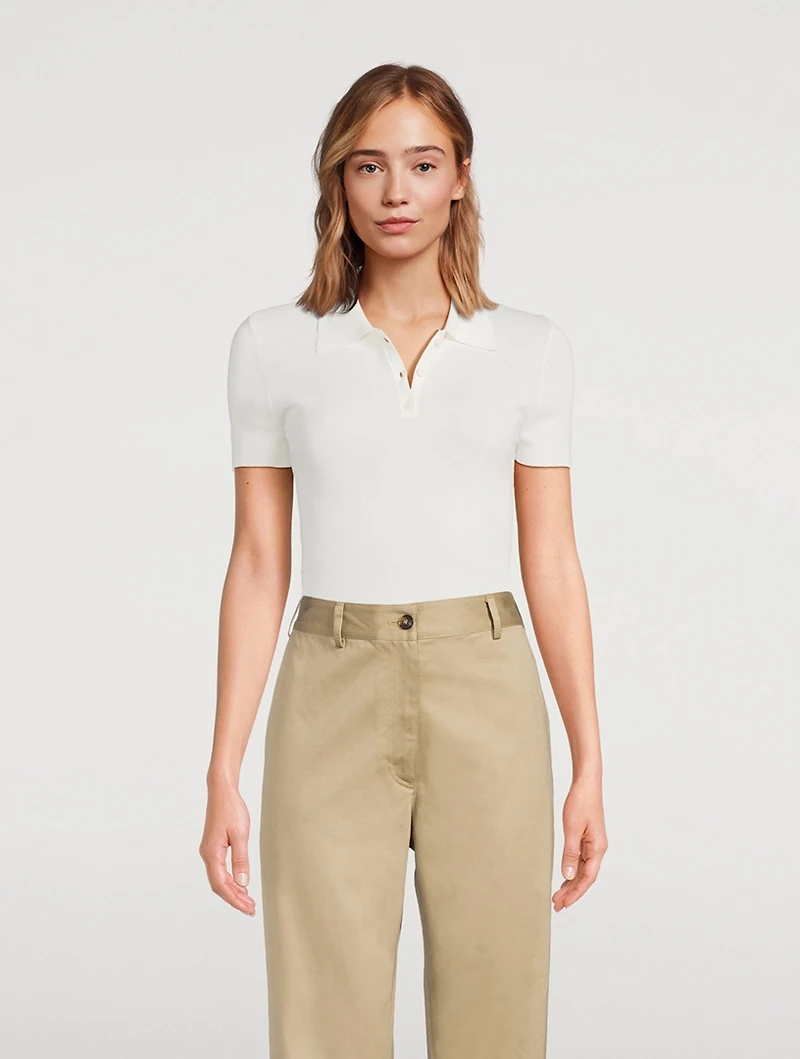 Solana Cotton Polo Sweater