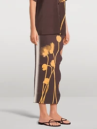 Lily Wavy Midi Skirt