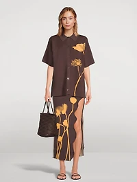 Lily Wavy Midi Skirt
